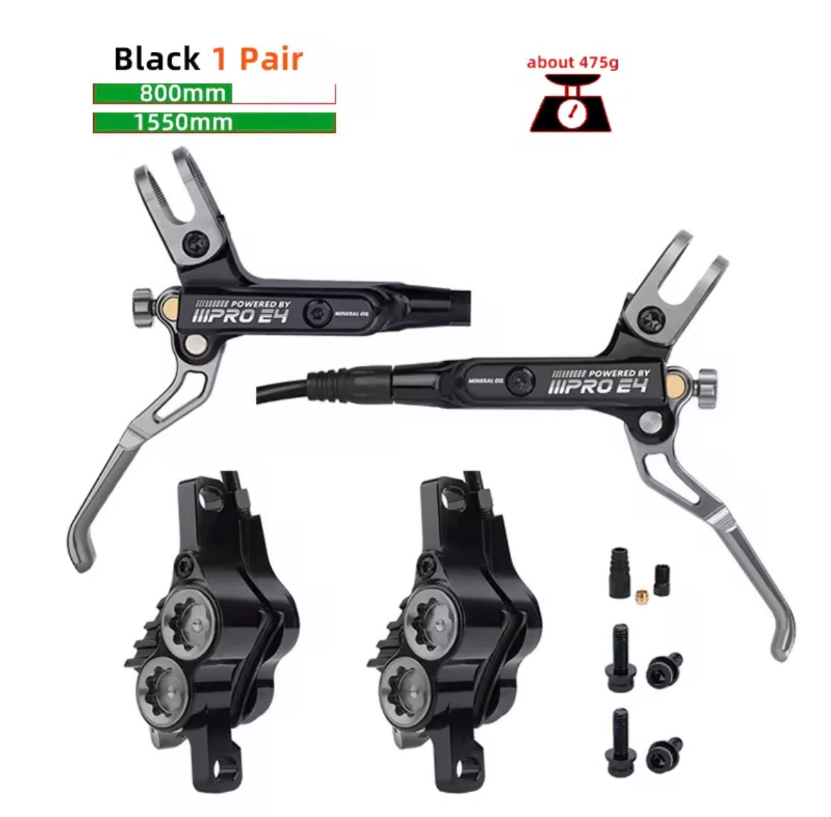 IIIPRO E4 Mountain Bike 4 Piston Hydraulic Brakes