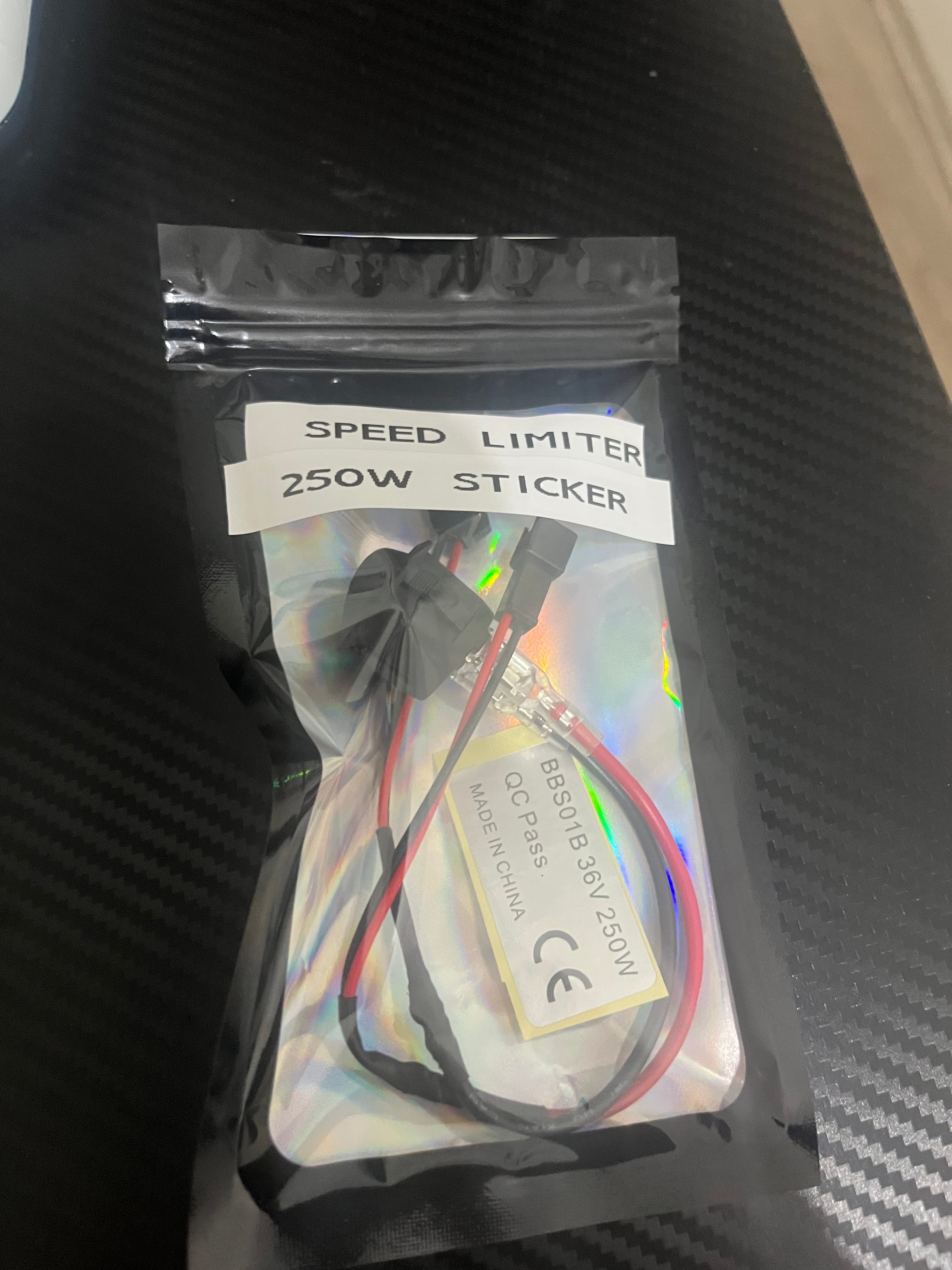 Legal Bundle(includes 1x speed limiter 1x 250w sticker )