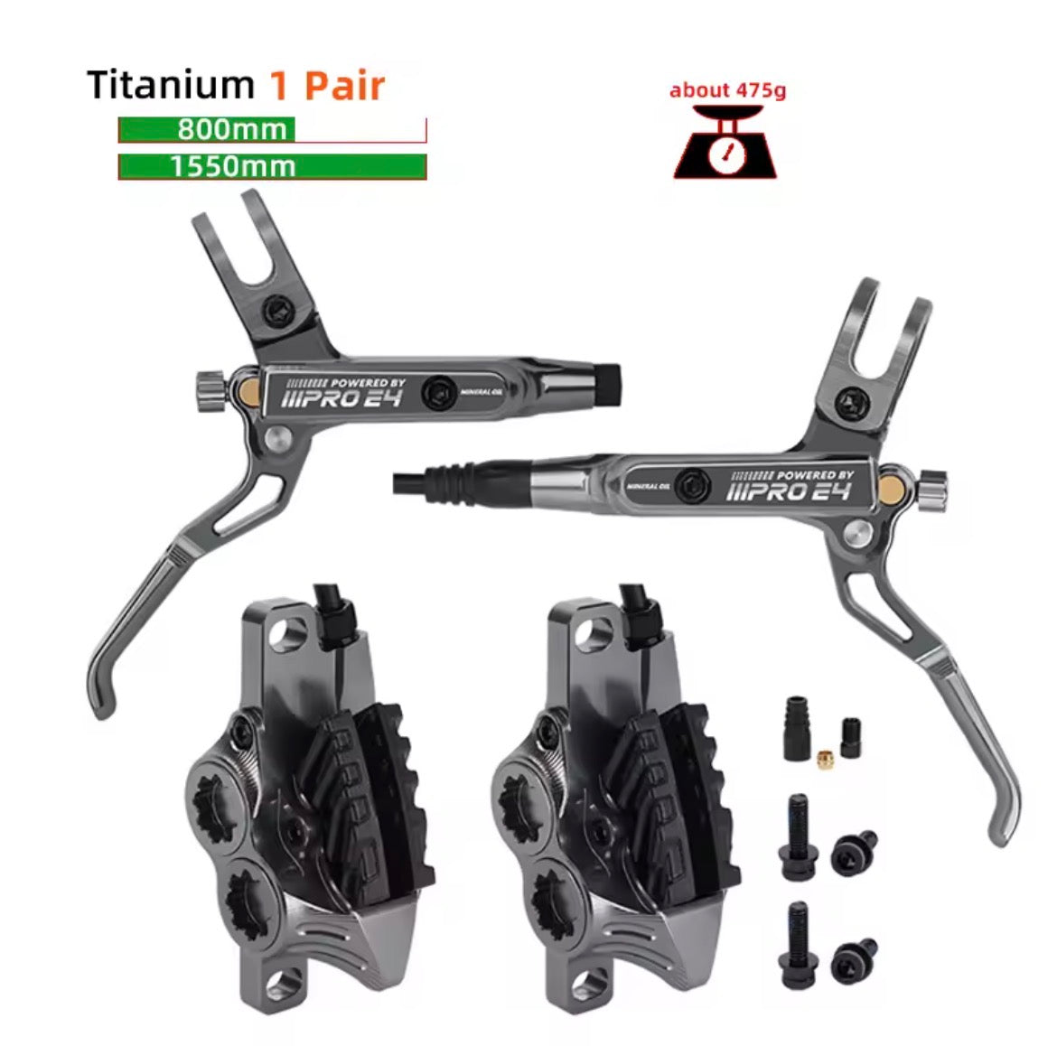 IIIPRO E4 Mountain Bike 4 Piston Hydraulic Brakes