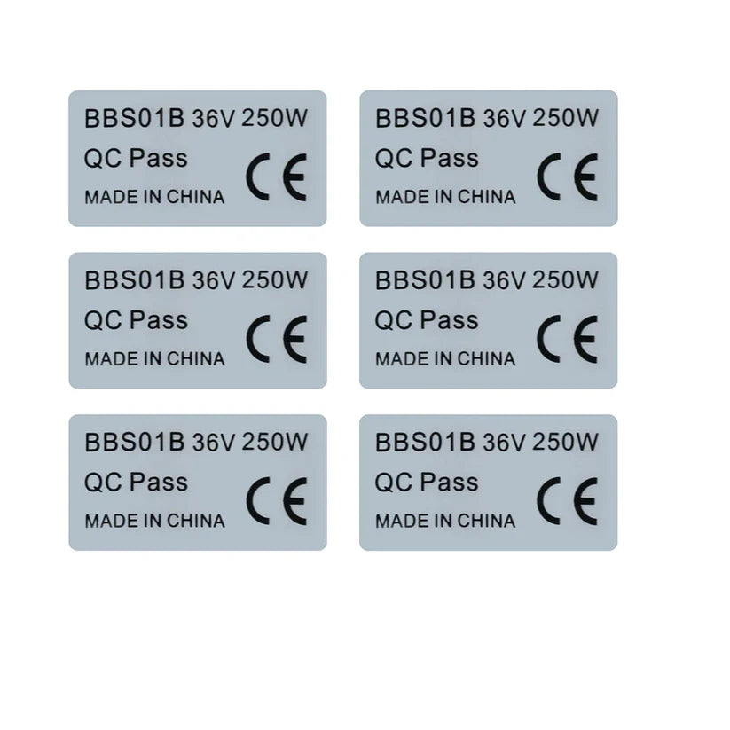 250w Legal Sticker 6pc